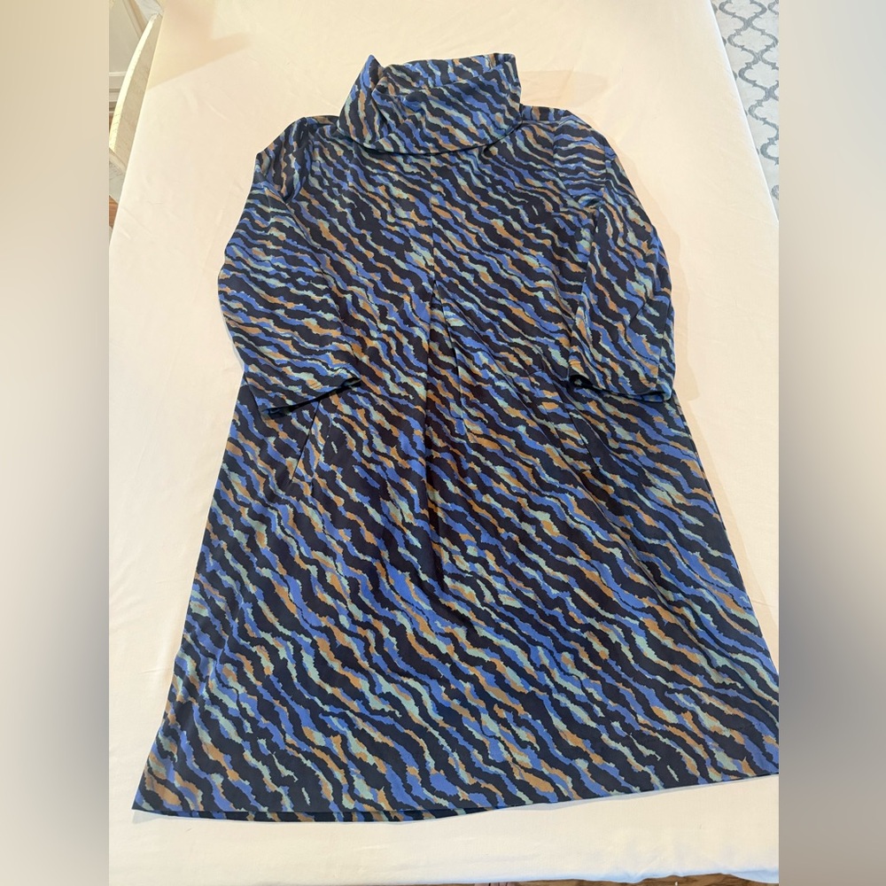 Tyler Boe Multicolor Wave Long Sleeve Dress